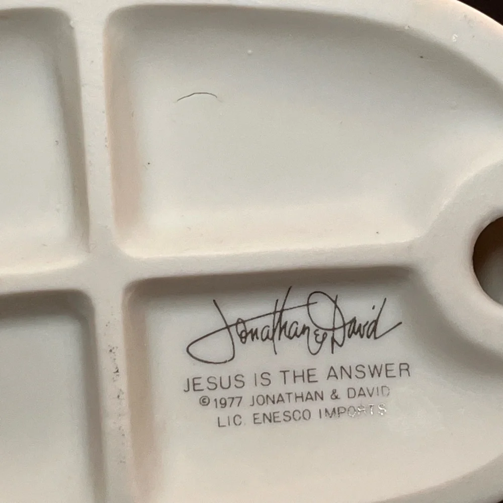 Precious Moments Jesus Is The Answer 1977 #E1381 One Of The Original 21 - Picture 3 of 3